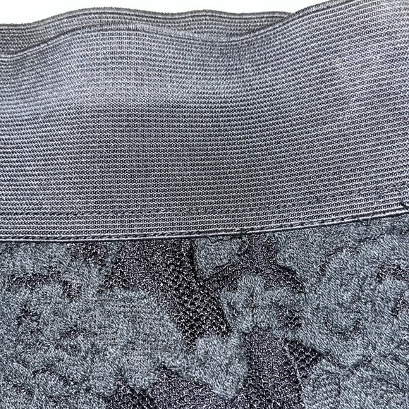 Free People Everything Rosey Black Lace Pencil Skirt with Elastic Band - Picture 9 of 9